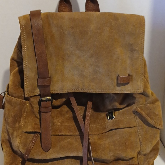 Scully Brown Suede Backpack main image 5